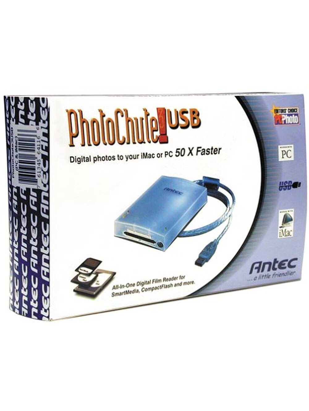 Antec Photochute 3 External USB PC Card Reader/Writer for Digital Camera to P...